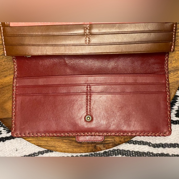 COACH Mia Punch Pink SOHO Suede & Leather Studded and Whipstitched Wallet - Picture 11 of 16